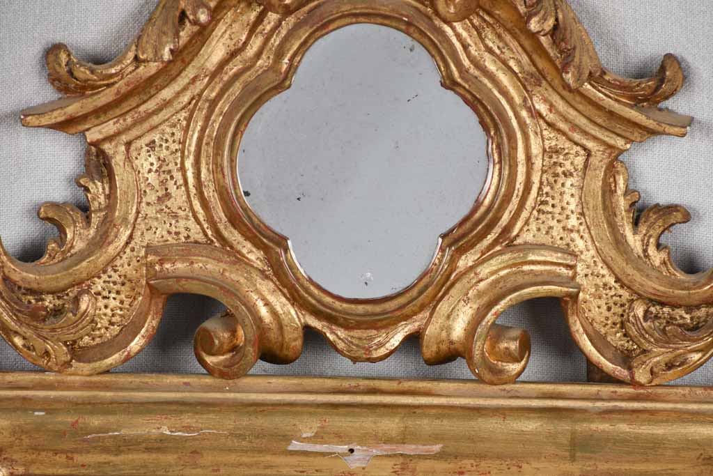 Mirror, gilt, Italian, 19th century, 18 "x 33½"