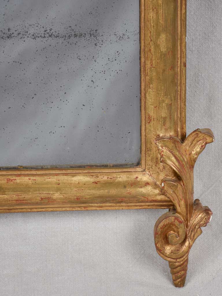 Mirror, gilt, Italian, 19th century, 18 "x 33½"