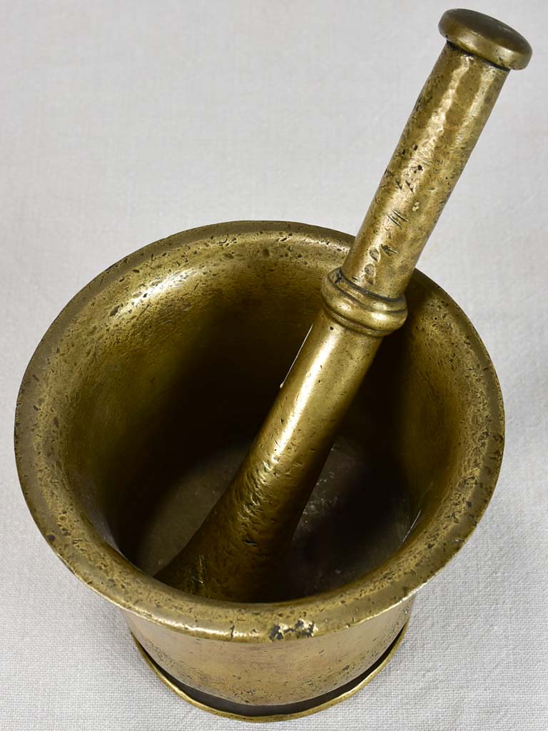 18-century bronze mortar and pestle