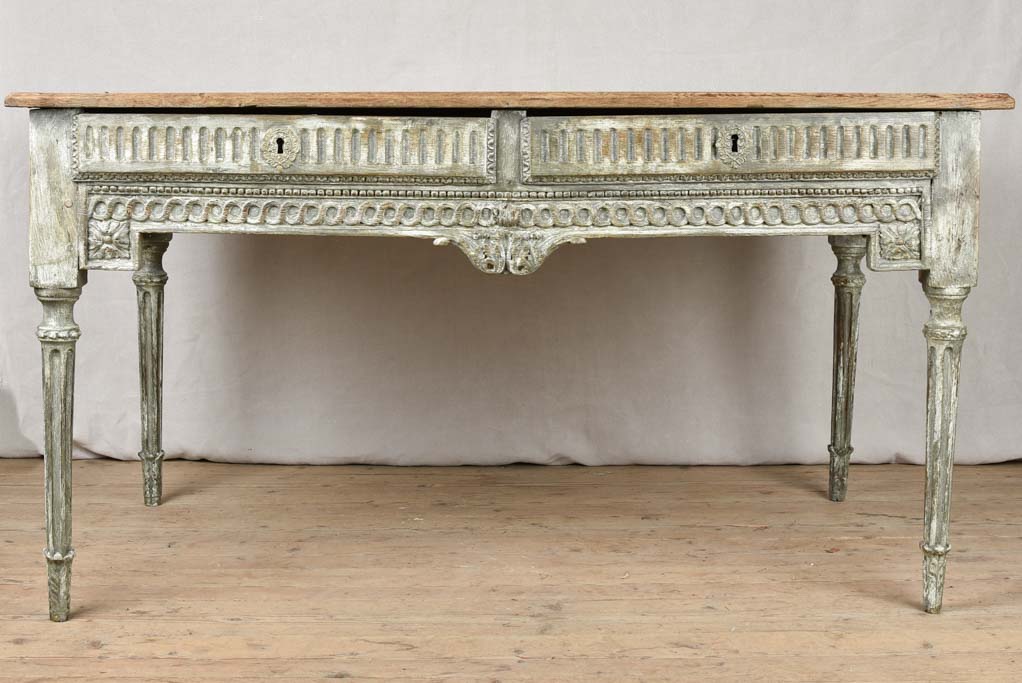 18th century Louis XVI desk / flat top writing table 54¼"