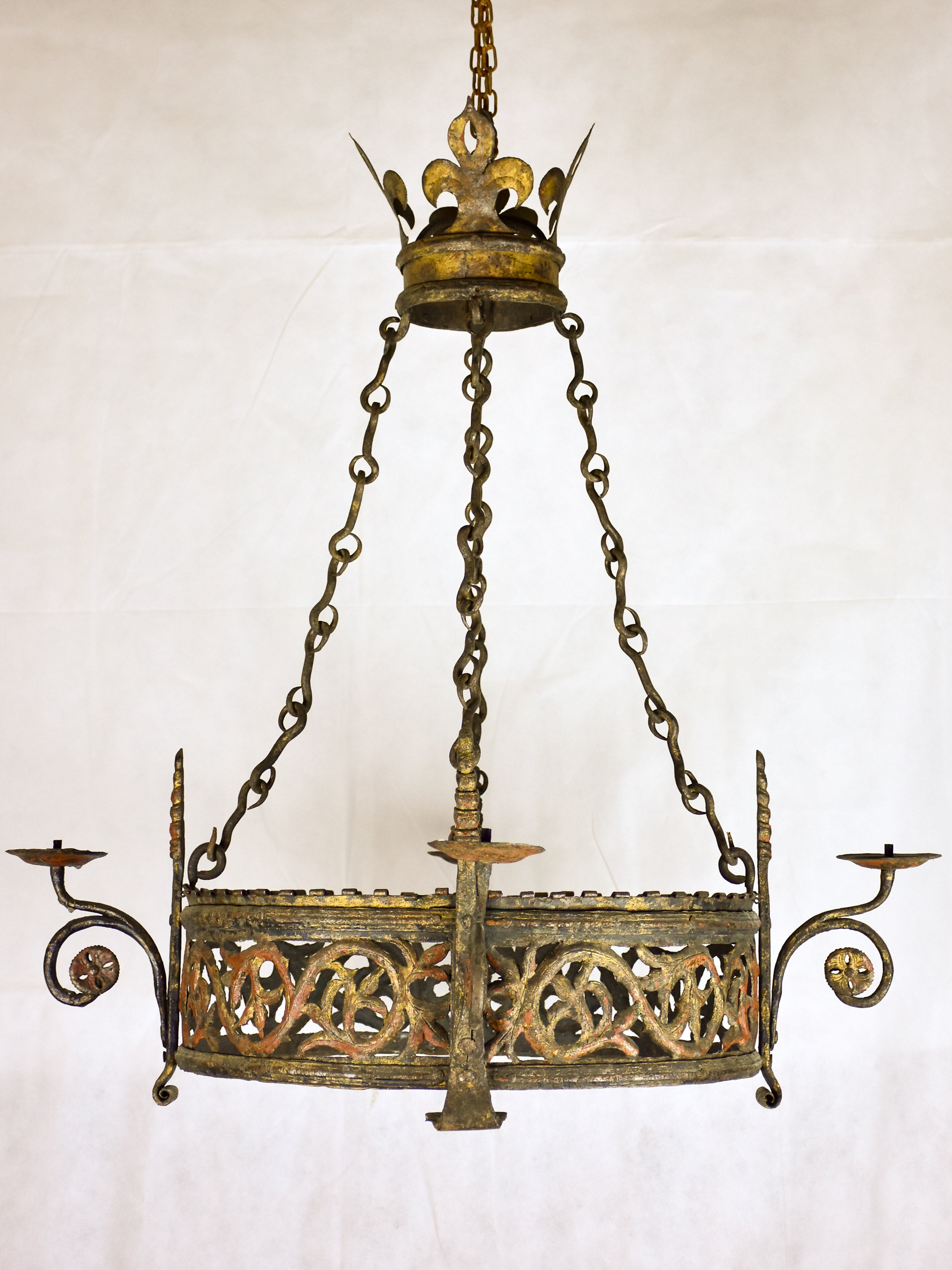 17th century French Louis XIII chandelier for candles