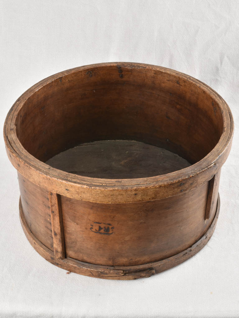 Rare wooden vessel for dried flower display