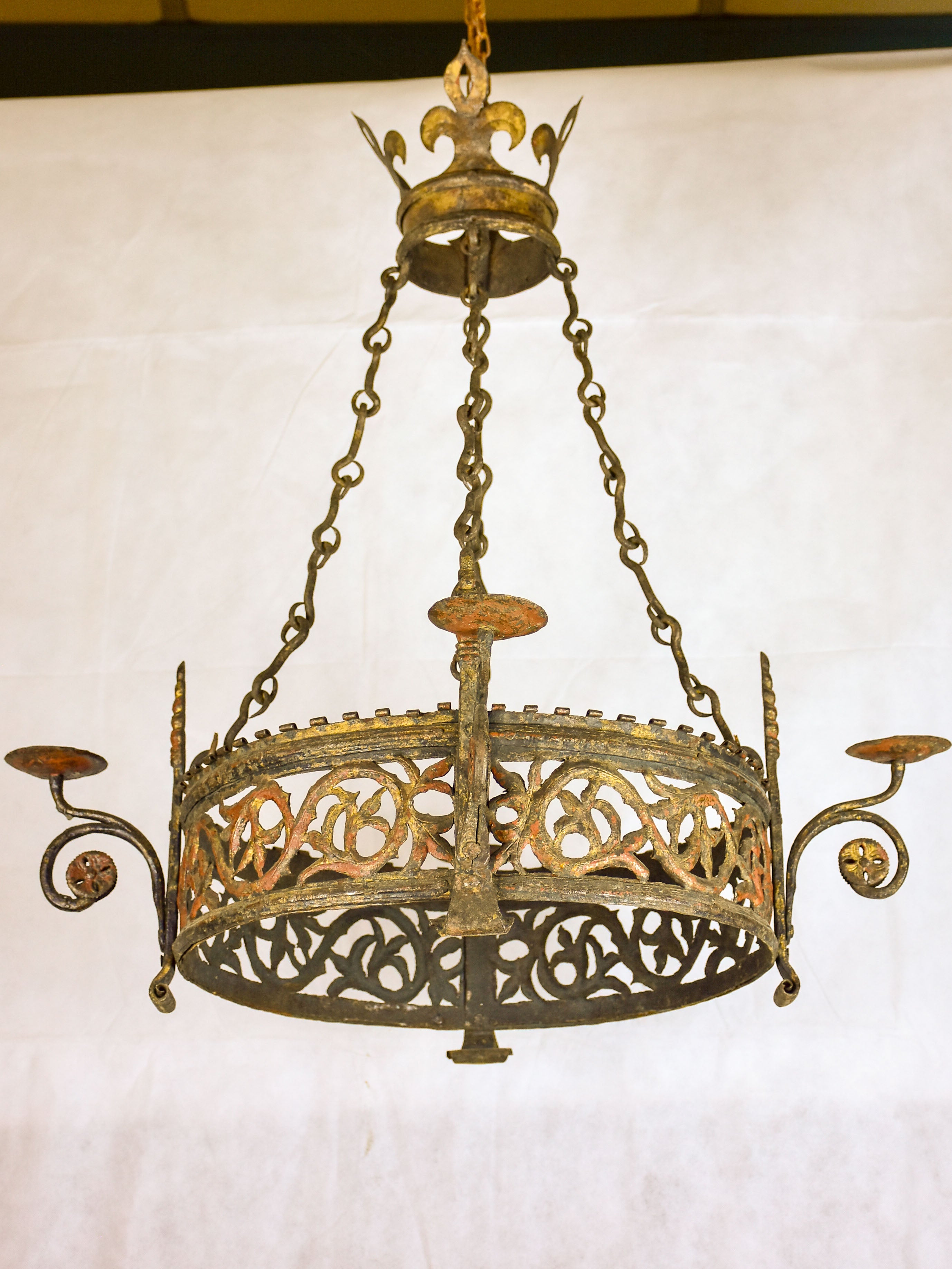 17th century French Louis XIII chandelier for candles