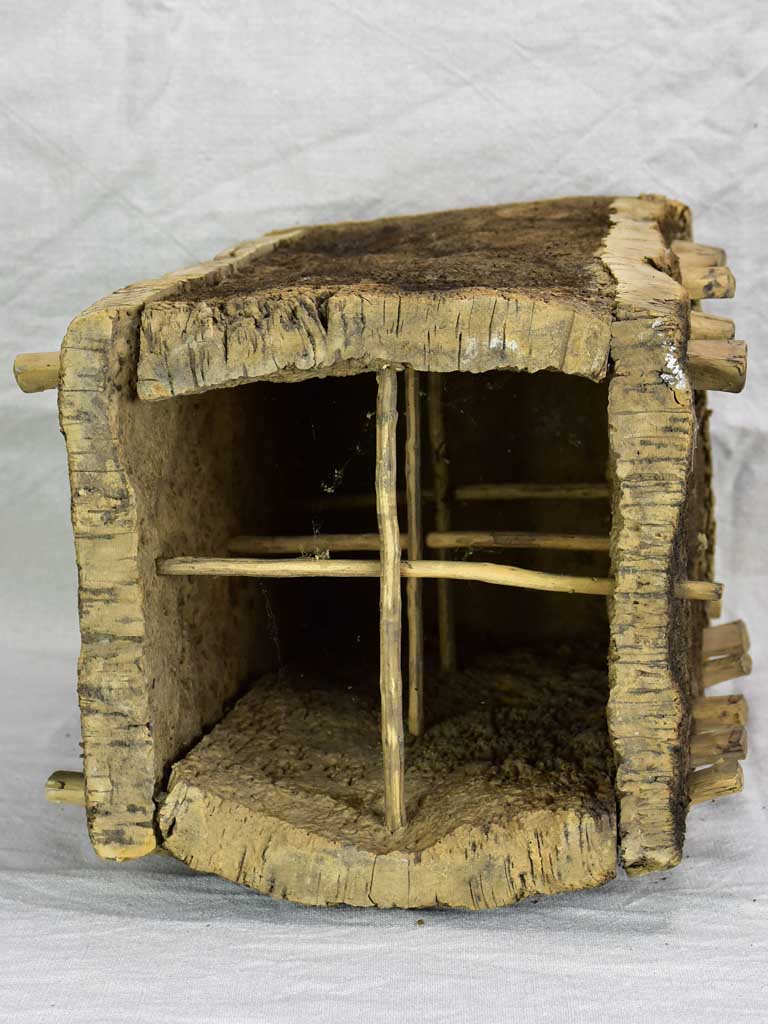 Antique French bee skep - cork