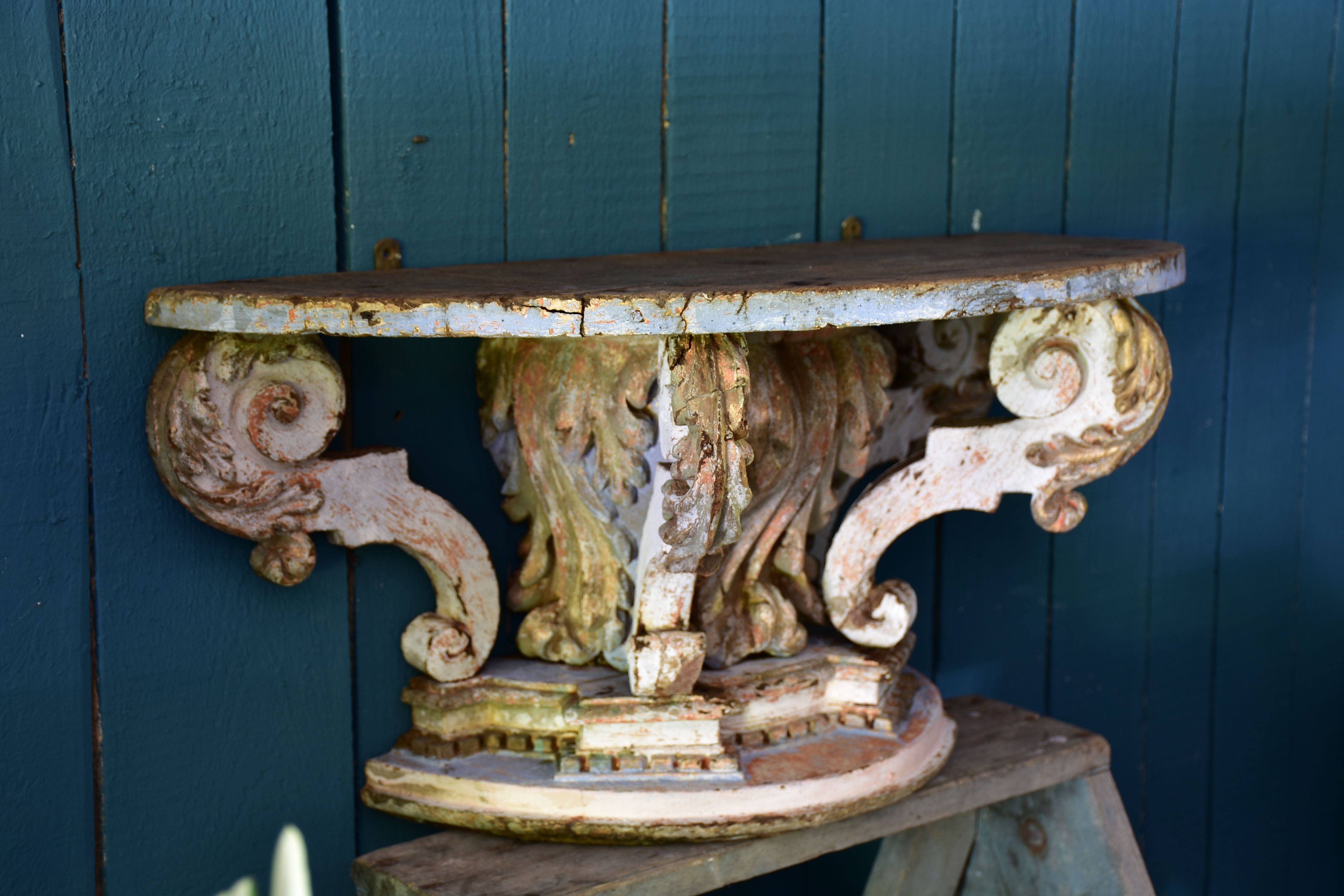 18th century Louis XV console table – demilune