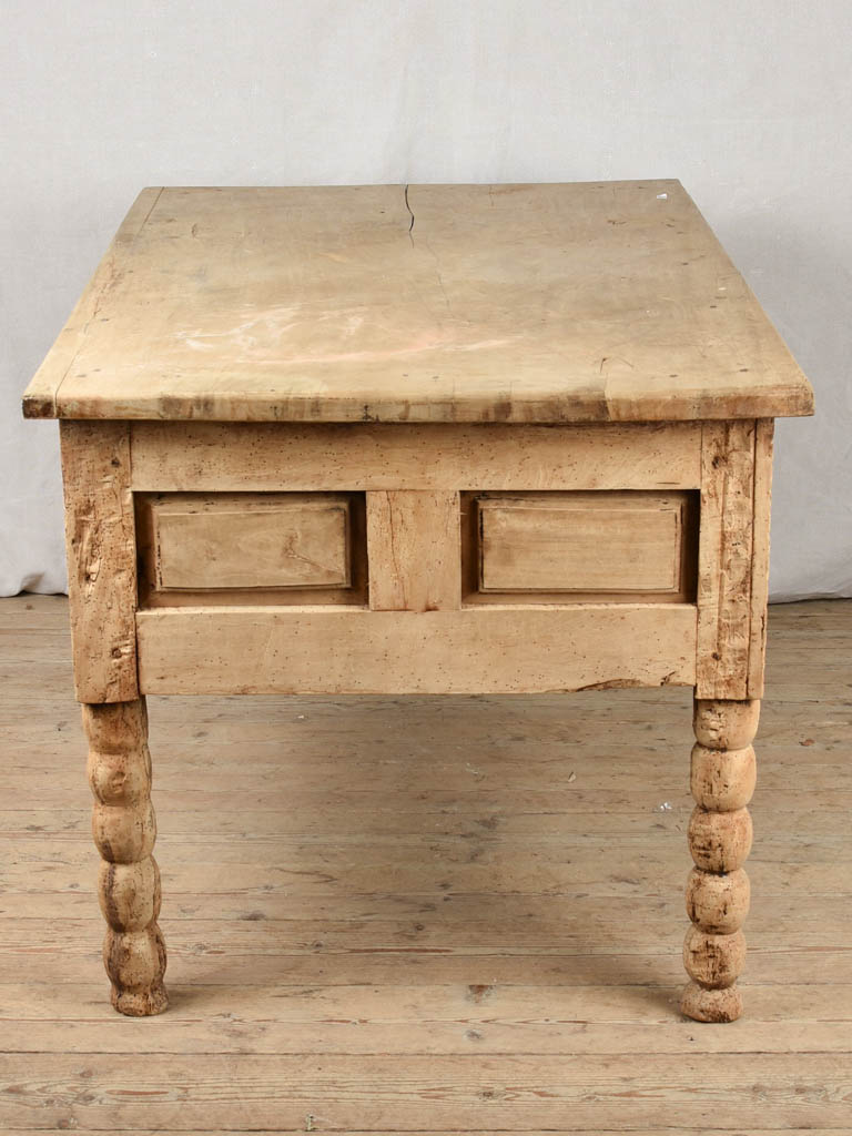 18th century Spanish table w/ 2 drawers - walnut 54¼"