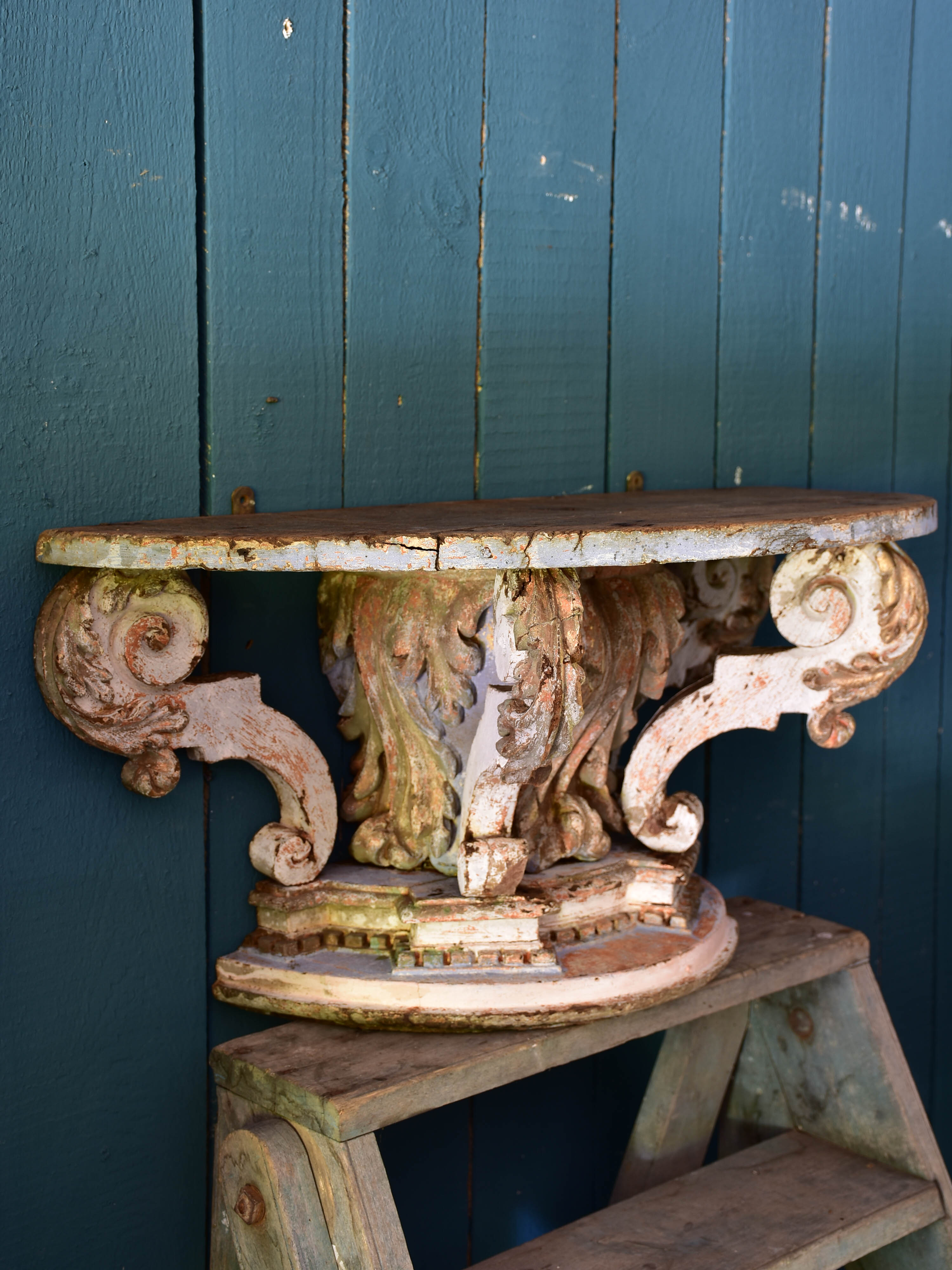 18th century Louis XV console table – demilune