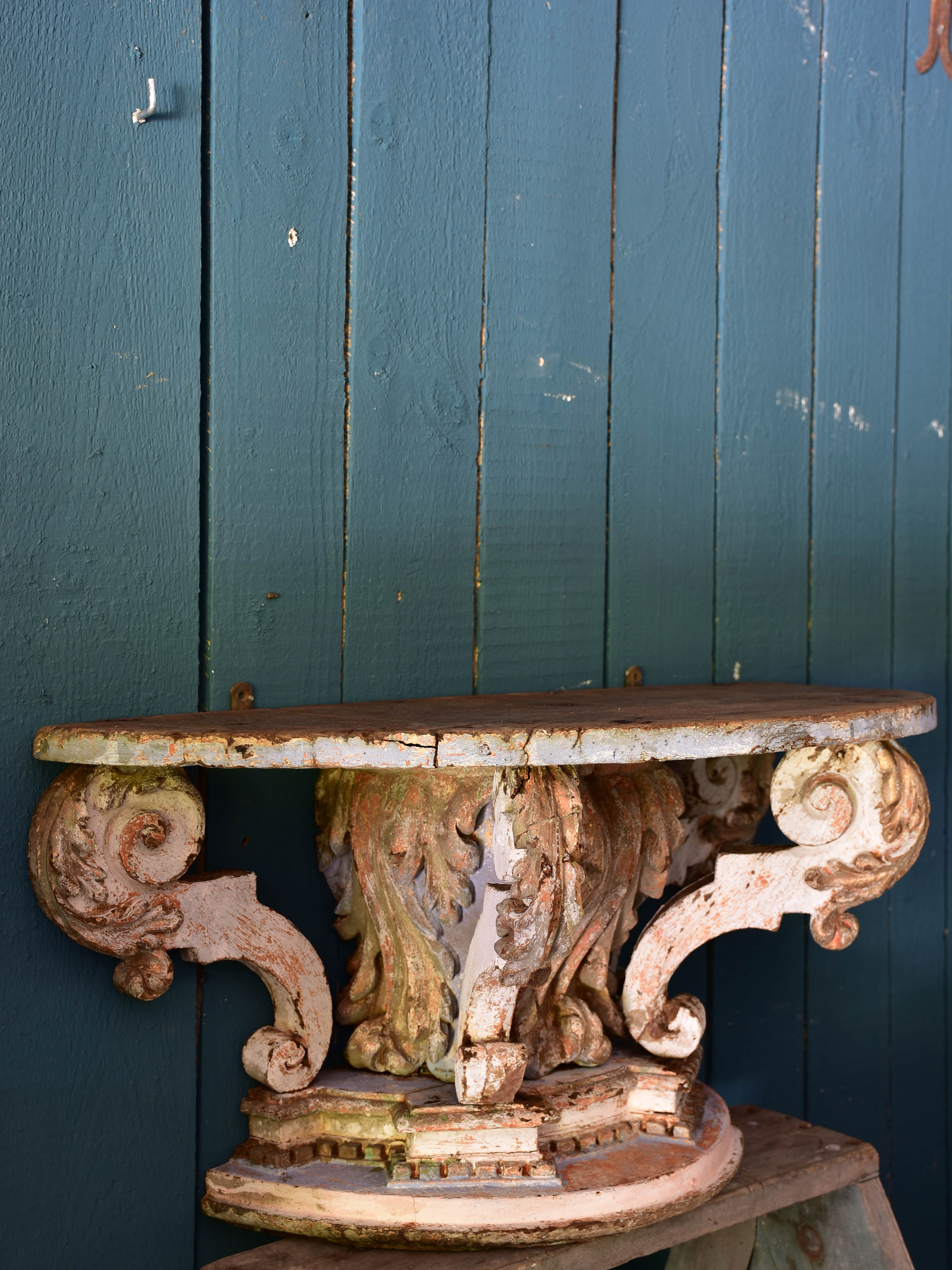 18th century Louis XV console table – demilune