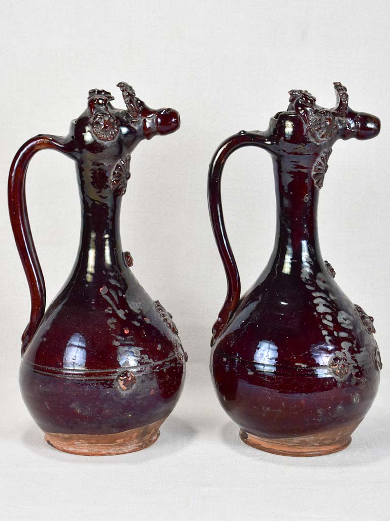 Pair of 19th-century Raki pitchers - Demoiselles d'Avignon