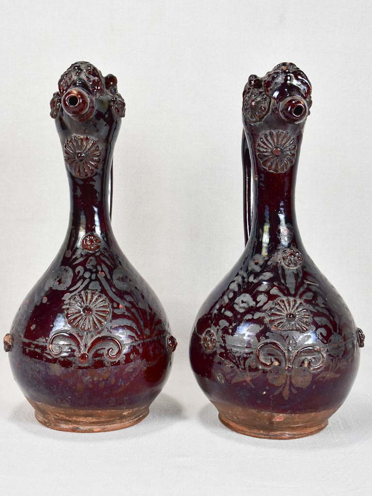 Pair of 19th-century Raki pitchers - Demoiselles d'Avignon