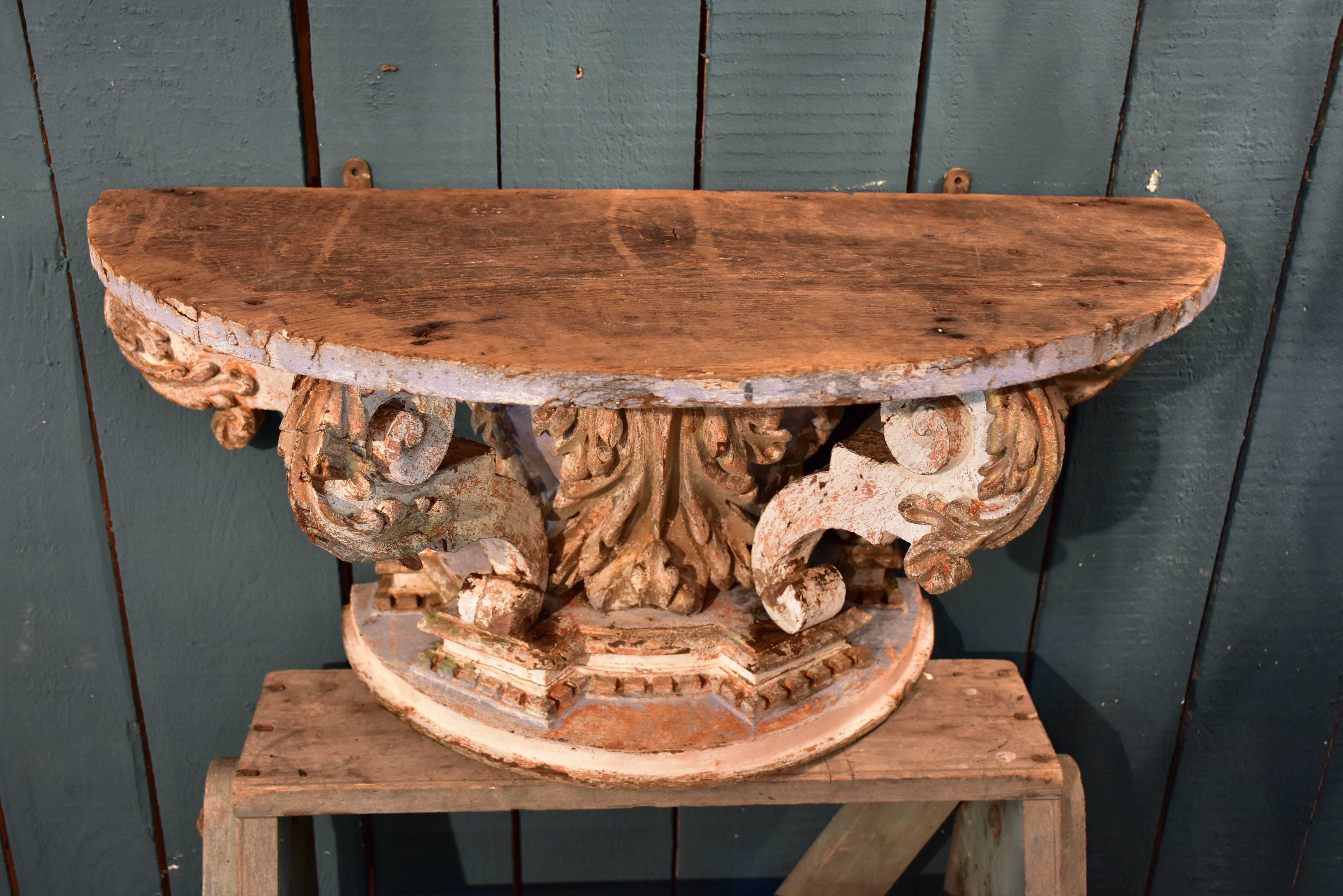 18th century Louis XV console table – demilune