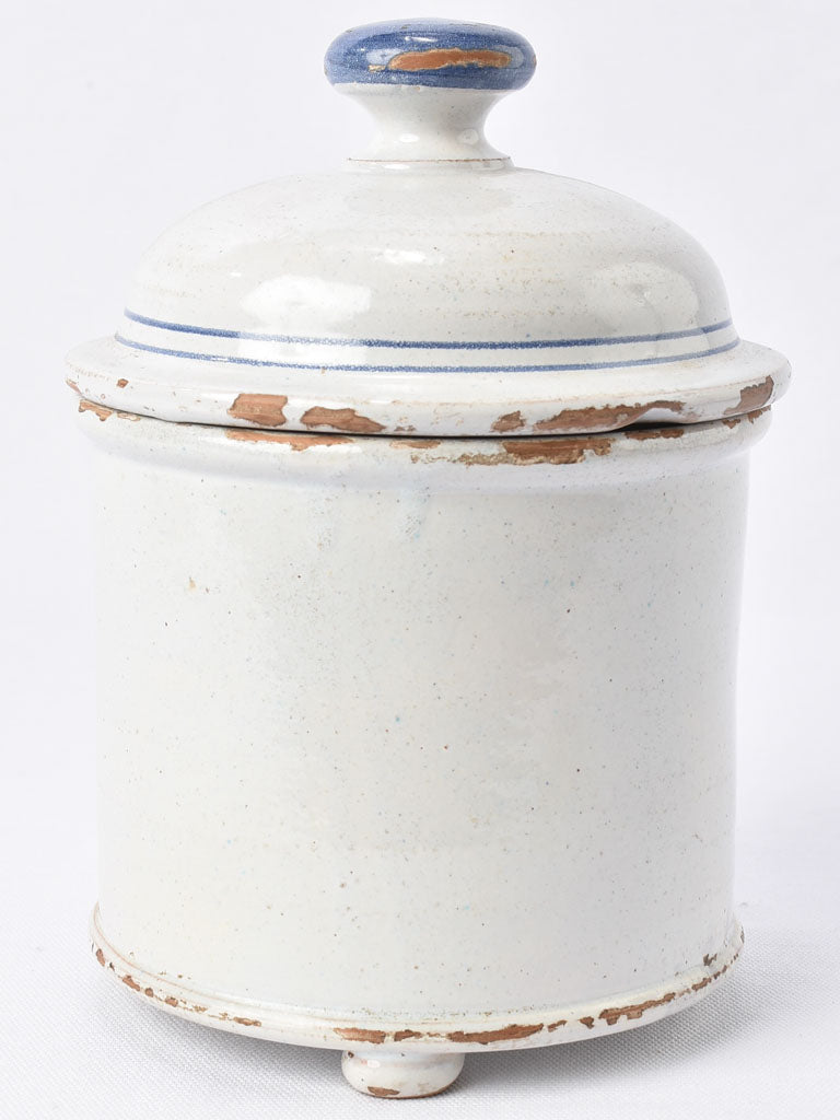 Ceramic Diascord apothecary jar with lid