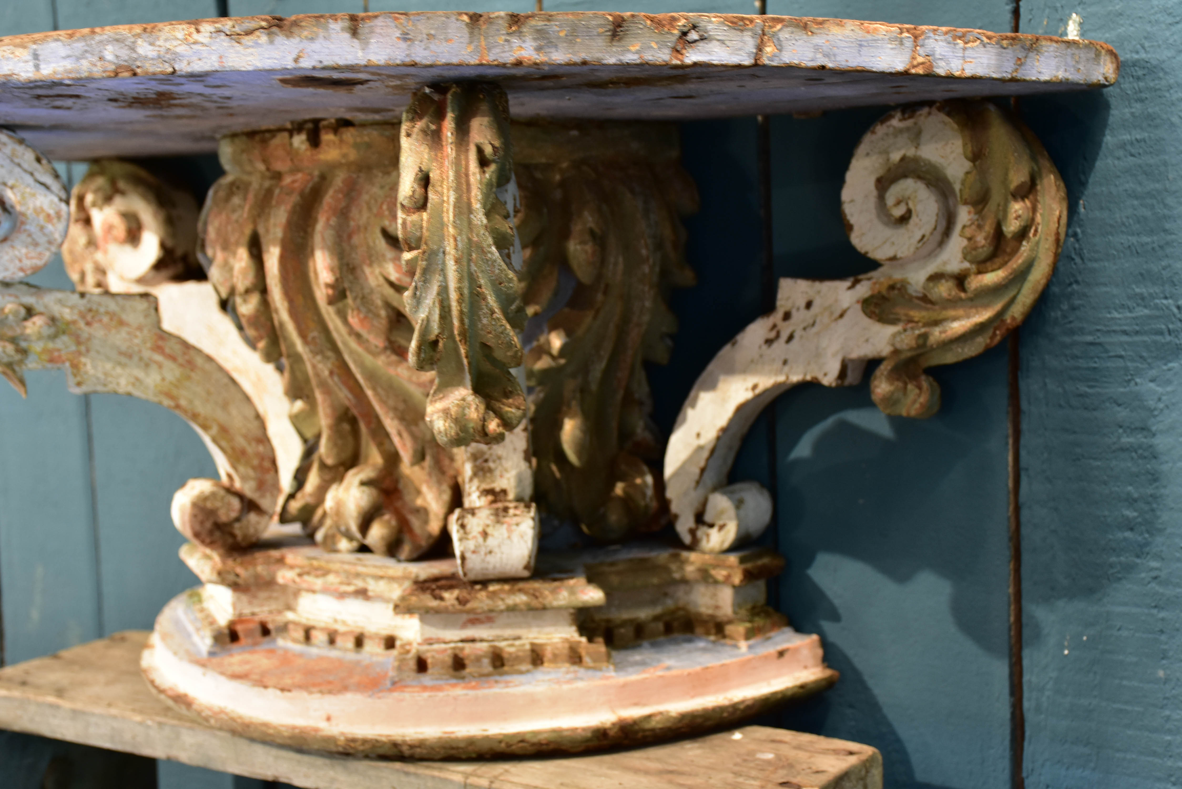 18th century Louis XV console table – demilune