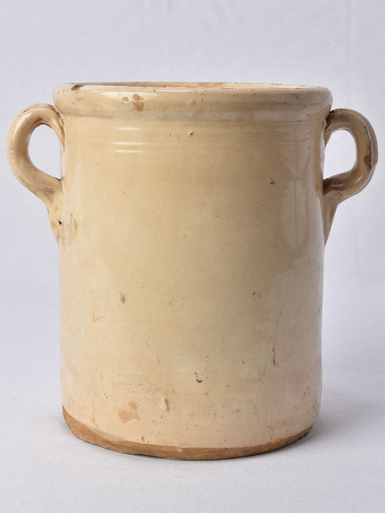 Large Italian anchovy pot with handles 9¾"