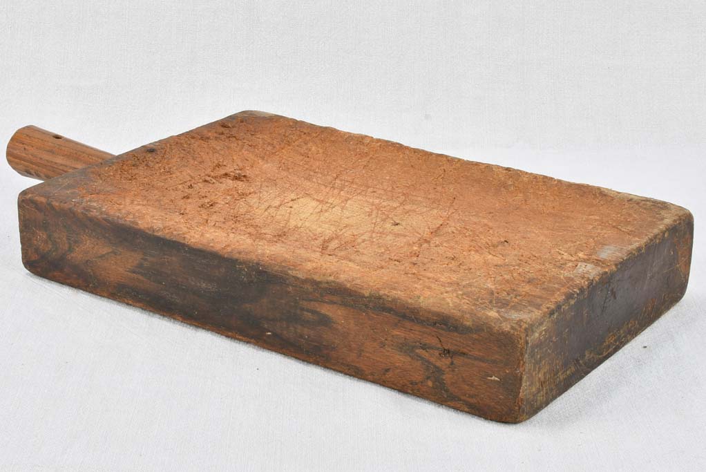 Thick antique French cutting board 10¾" x 21¾"