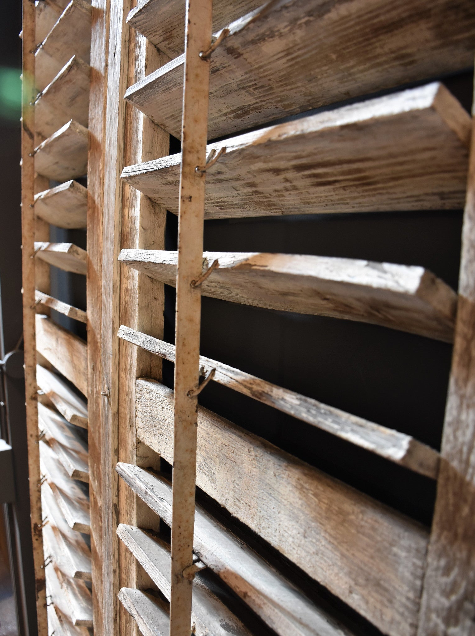 Oak shutters, late-18th-century, Versailles (two)