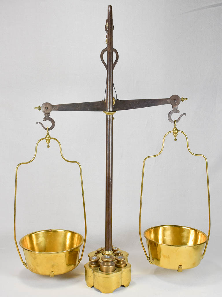 Superb 19th-century scales from an epicerie 43¾"