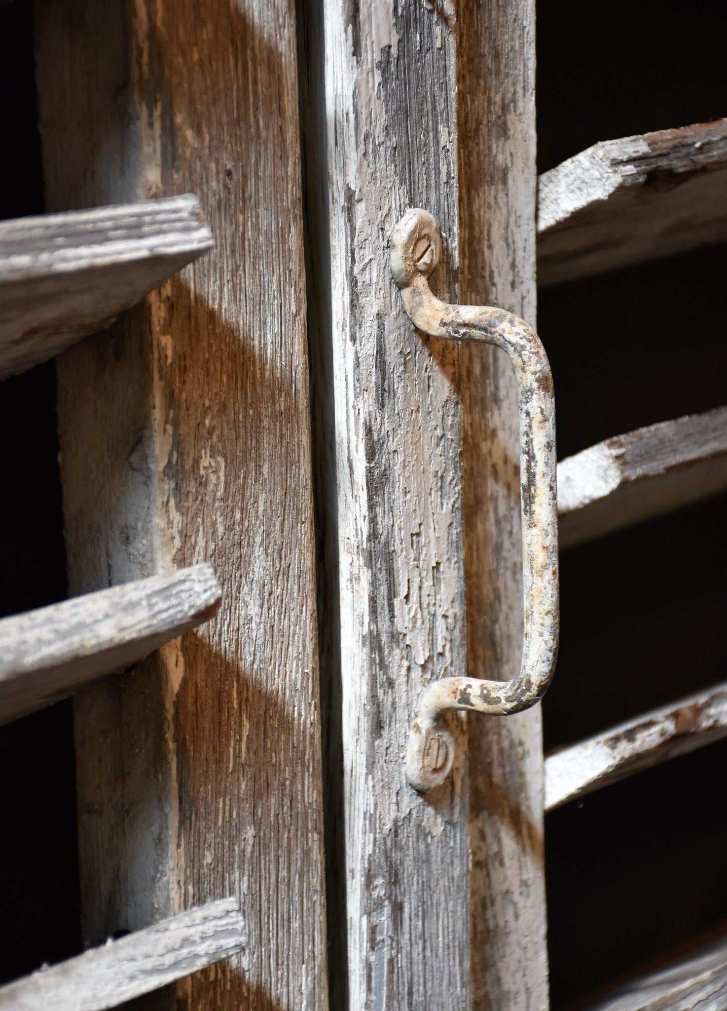 Oak shutters, late-18th-century, Versailles (two)