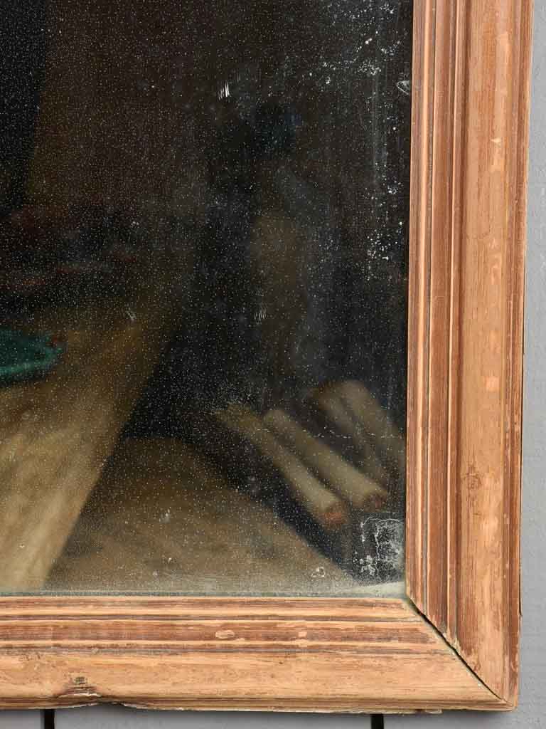 Large 19th century Rectangular Mirror with wooden frame 49¼" x 37"