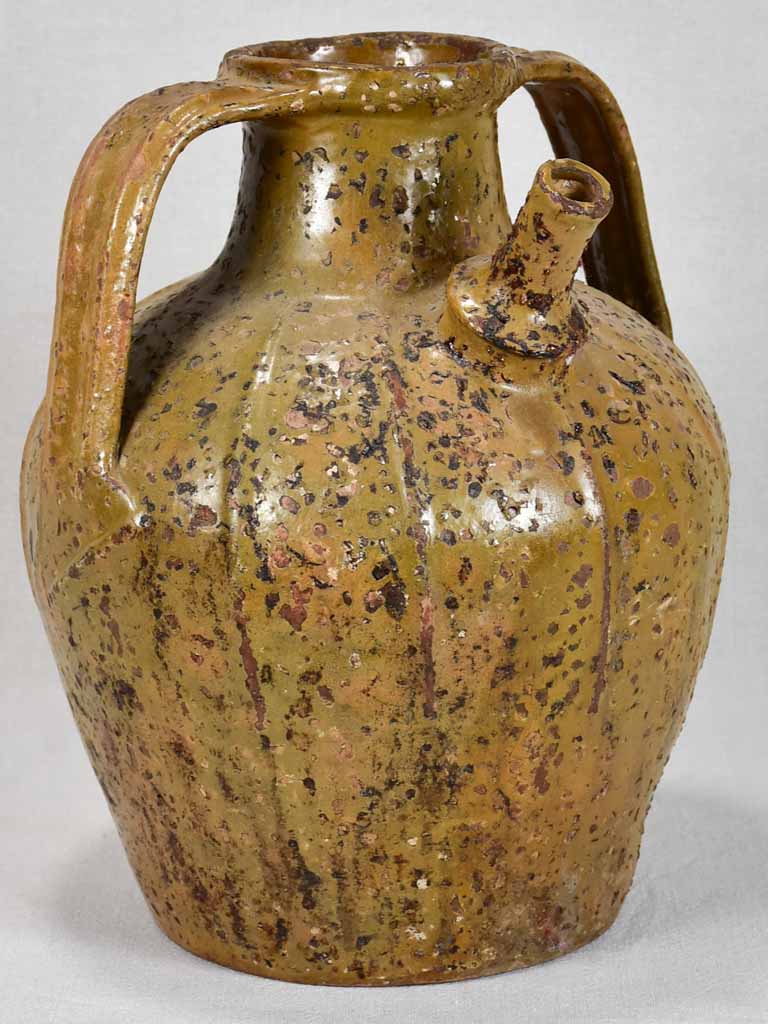 19th-century walnut oil pitcher from the Ardeche 14½"