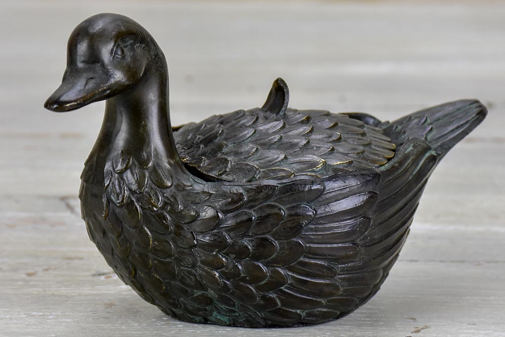 Vintage jewelry container in the shape of  a duck