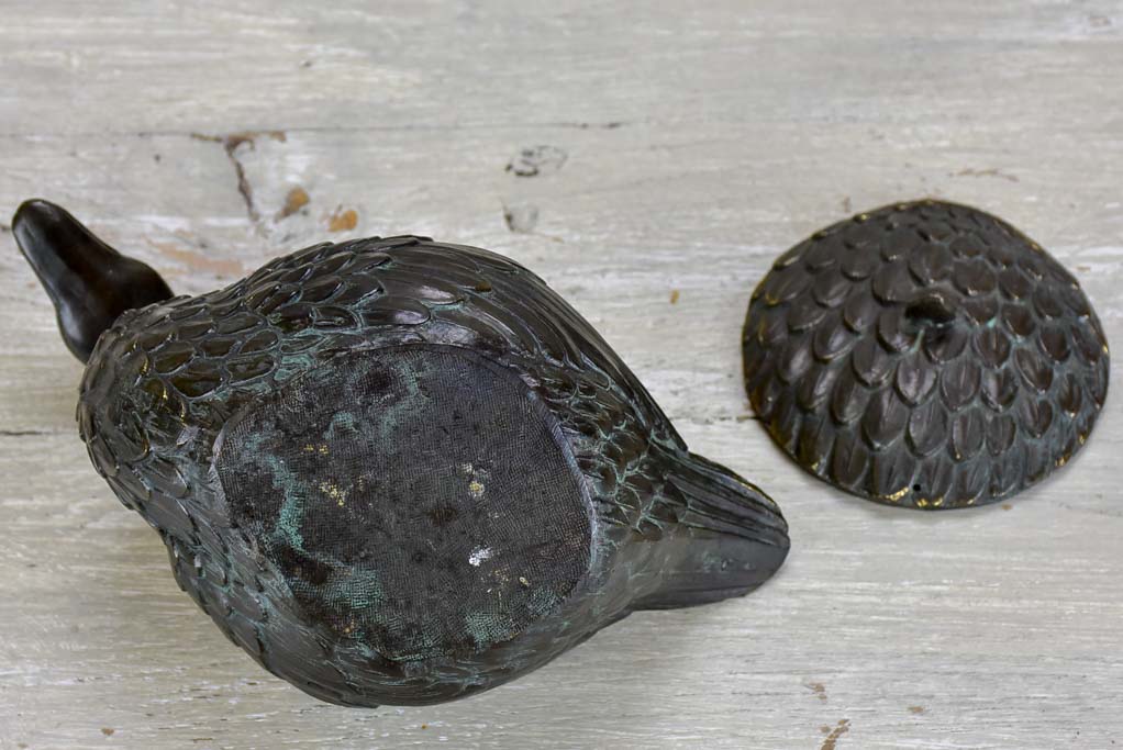 Vintage jewelry container in the shape of  a duck