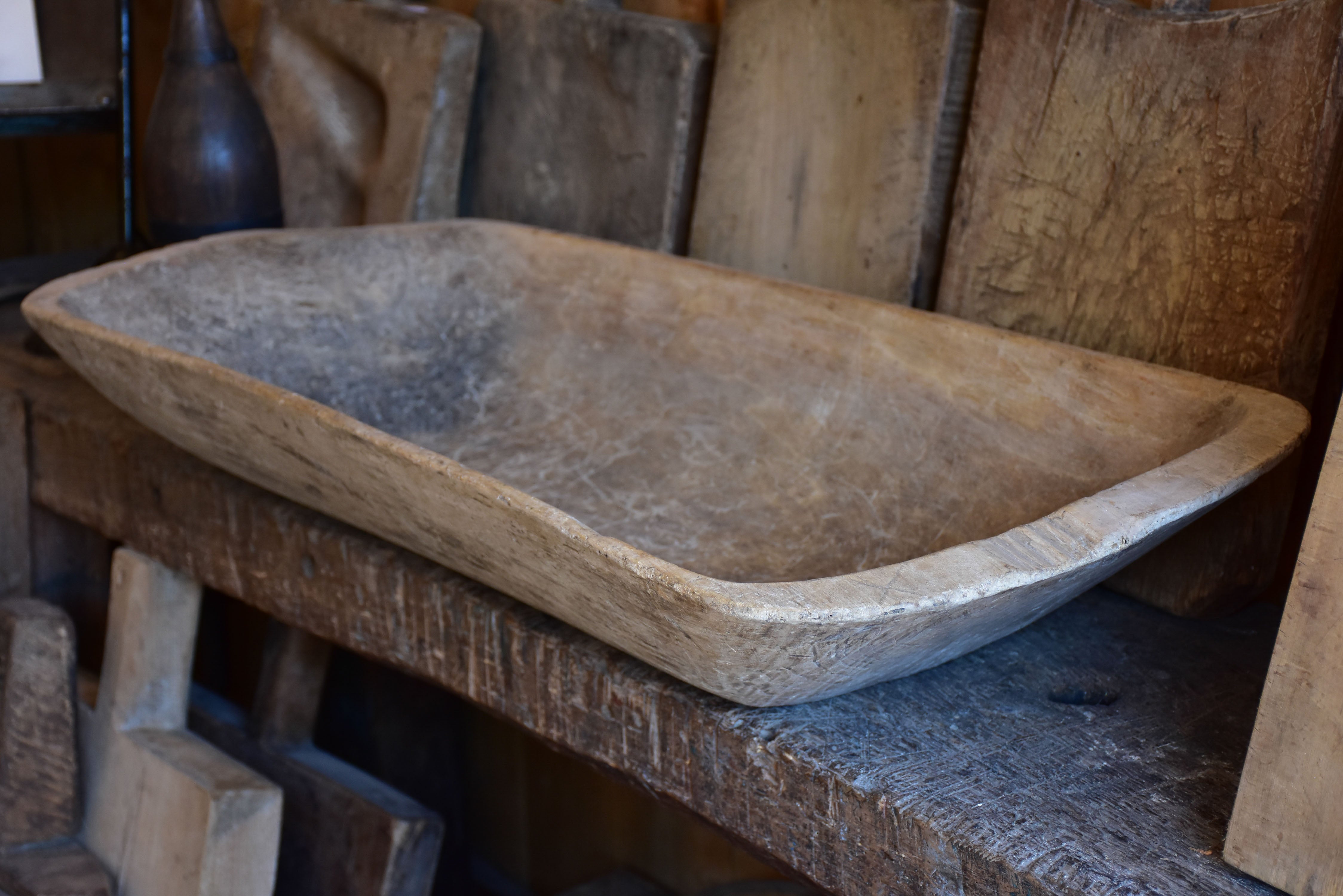 Antique French dough bowl