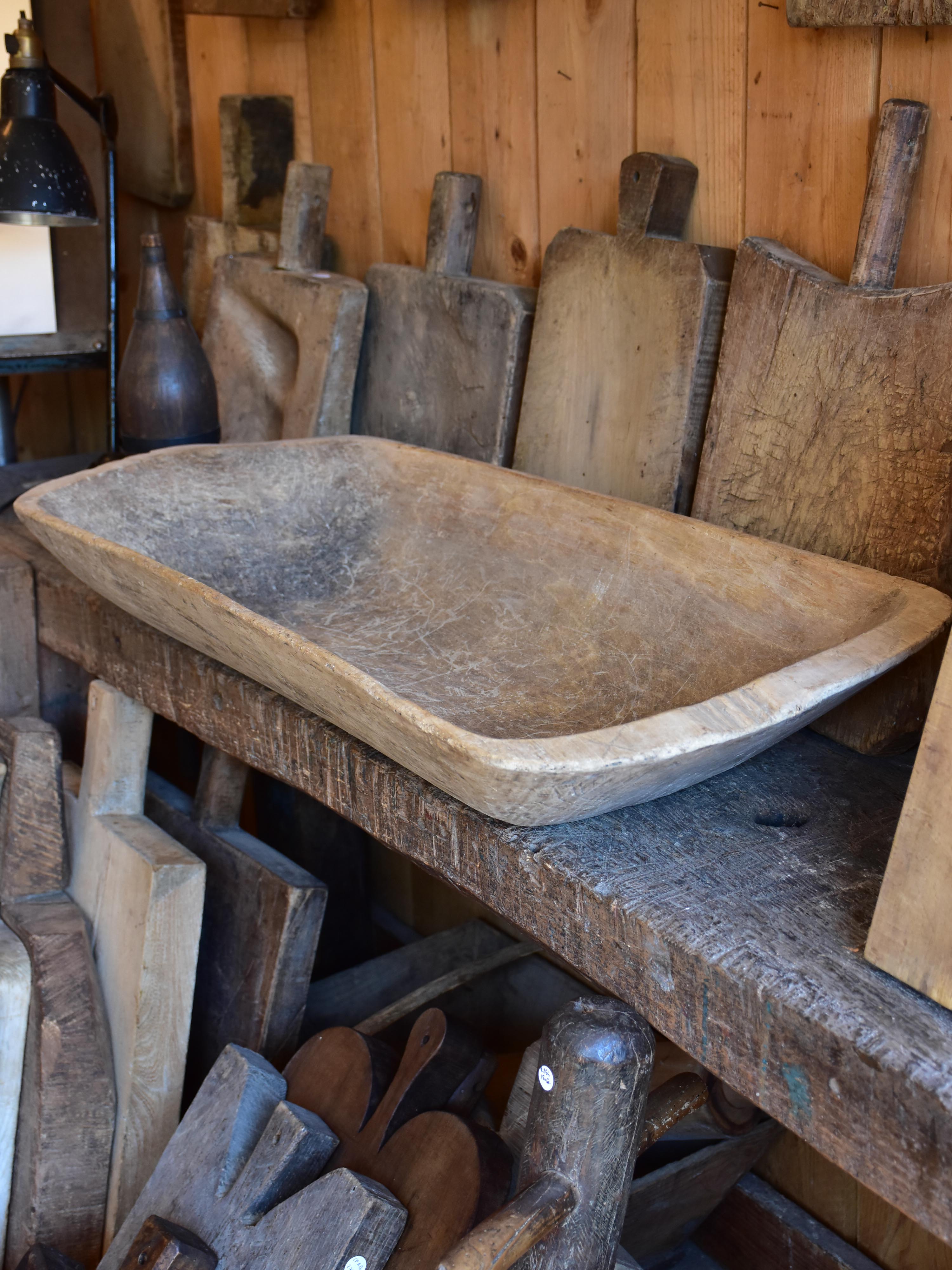 Antique French dough bowl