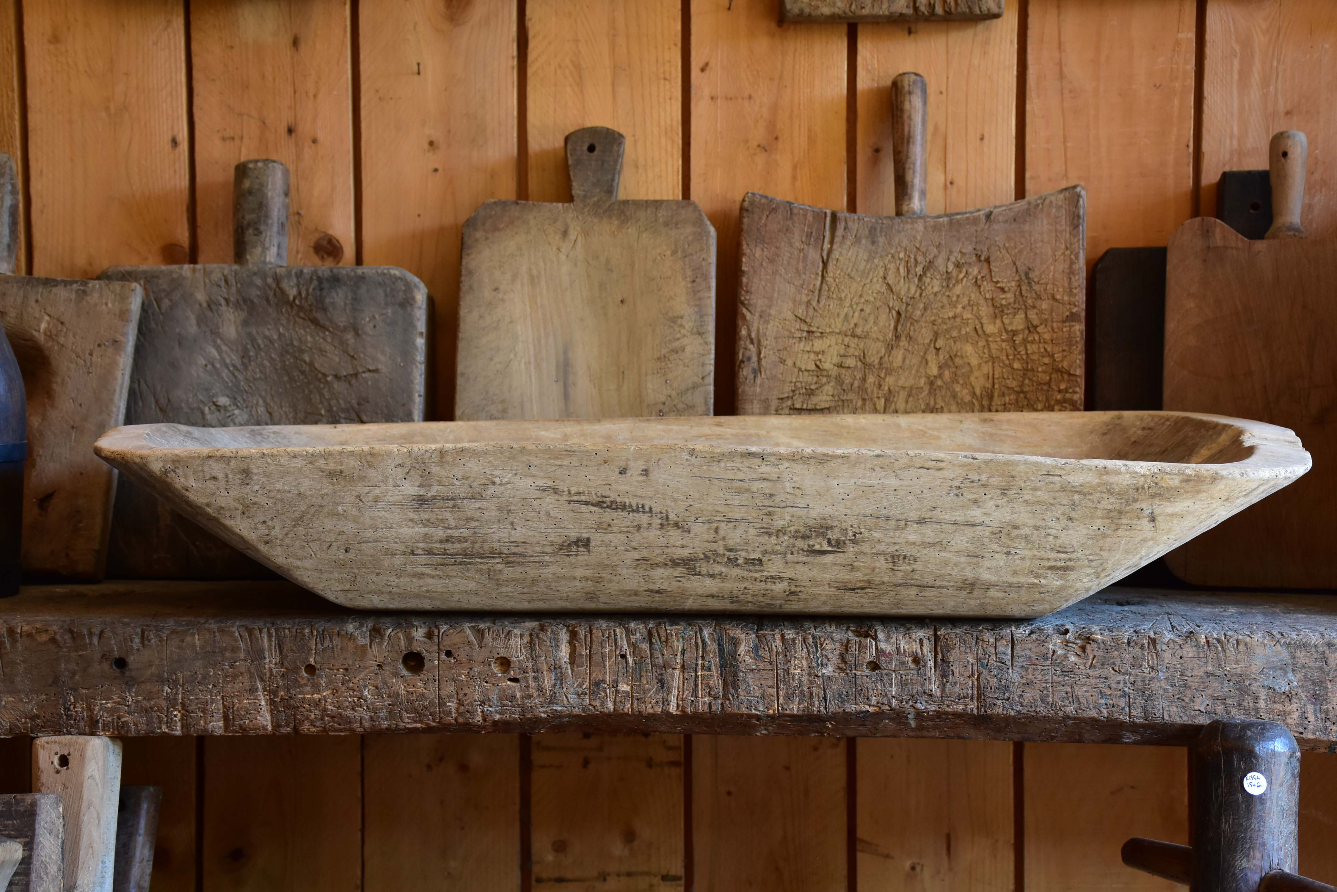 Antique French dough bowl