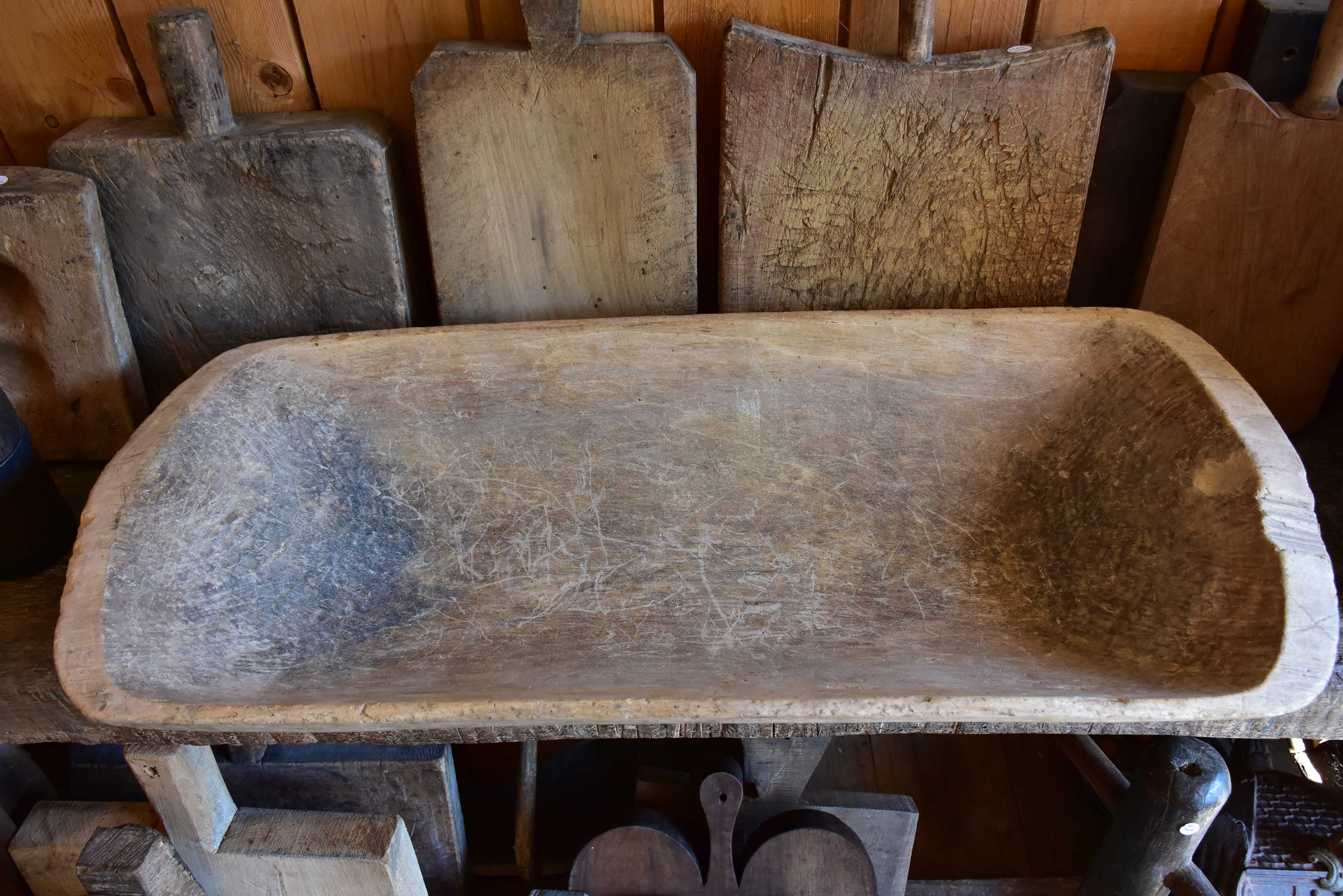 Antique French dough bowl