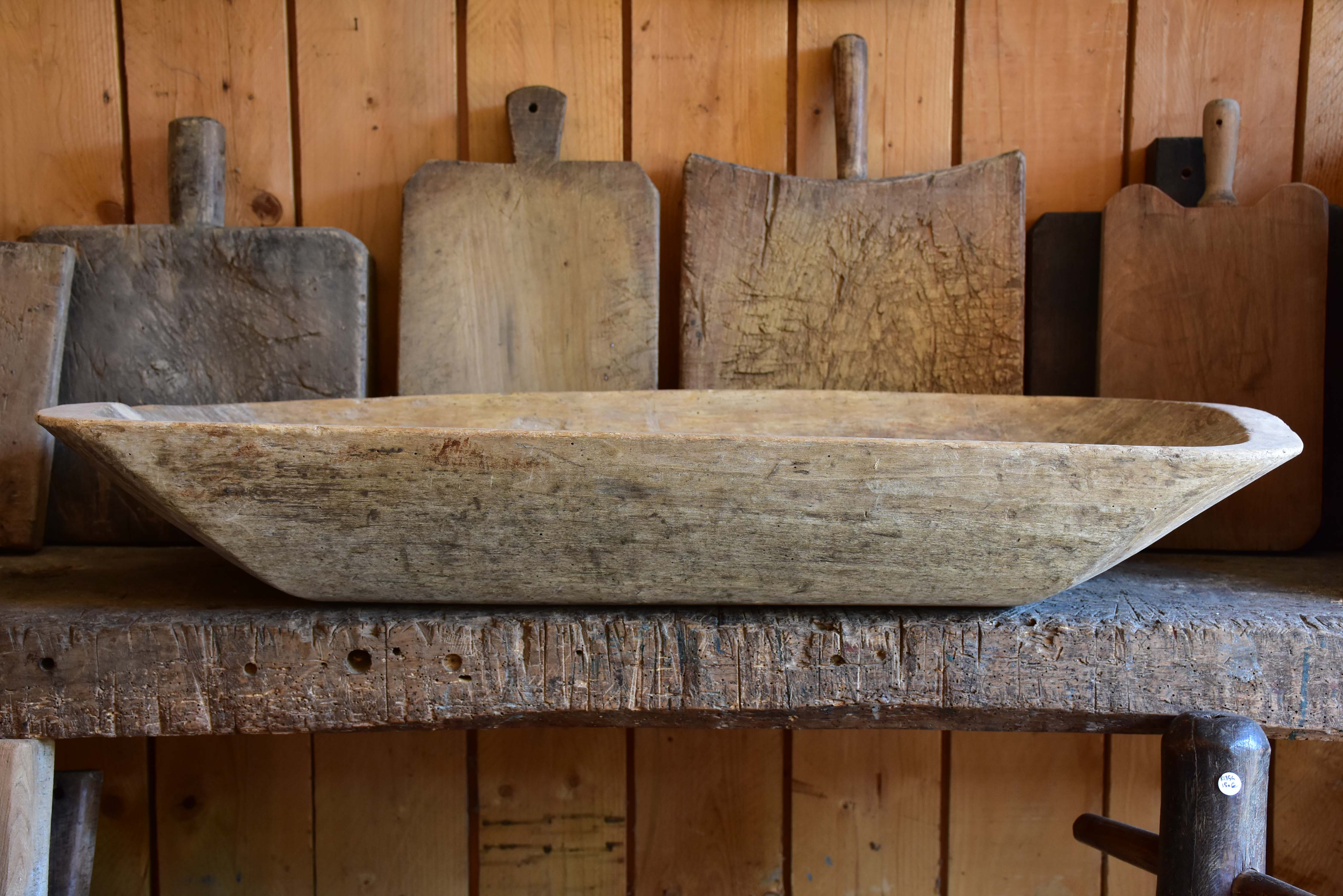 Antique French dough bowl