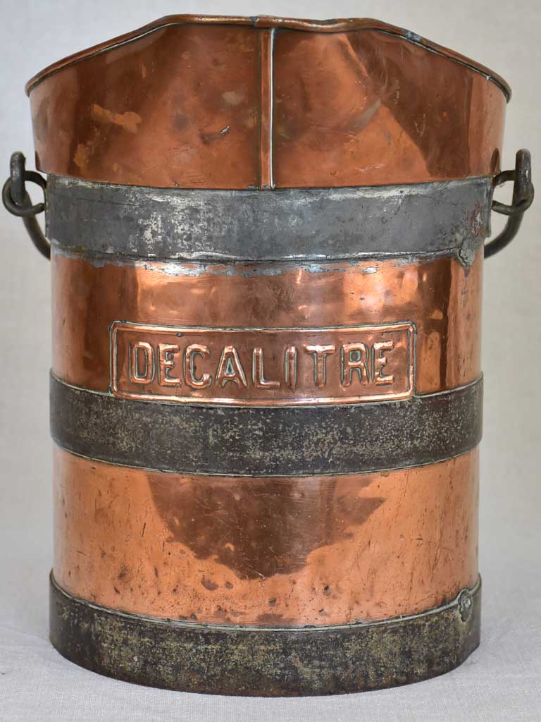 19th Century French copper wine measuring pitcher - Decalitre 13½"