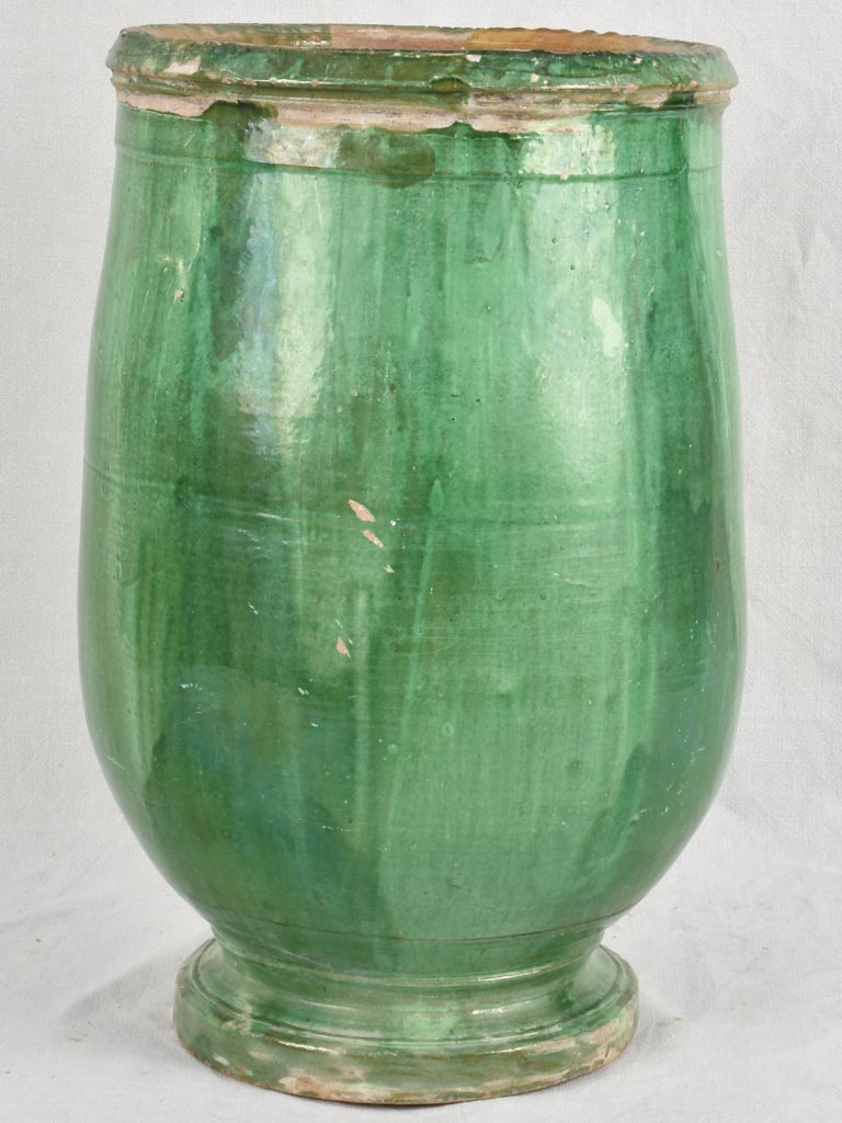 Spectacular olive jar from Tournac 19th century 26"