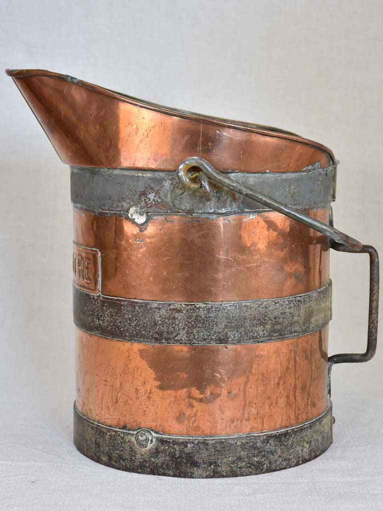 19th Century French copper wine measuring pitcher - Decalitre 13½"