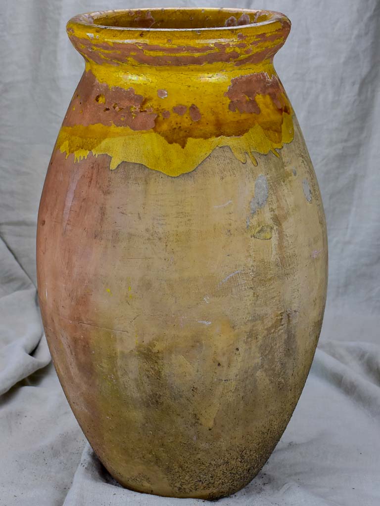 Early 20th Century olive jar with maker's stamp 27½"