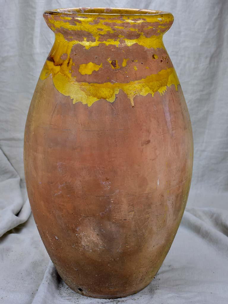 Early 20th Century olive jar with maker's stamp 27½"