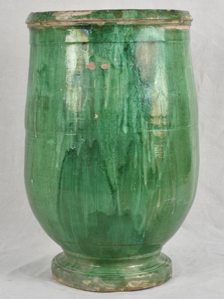 Spectacular olive jar from Tournac 19th century 26"