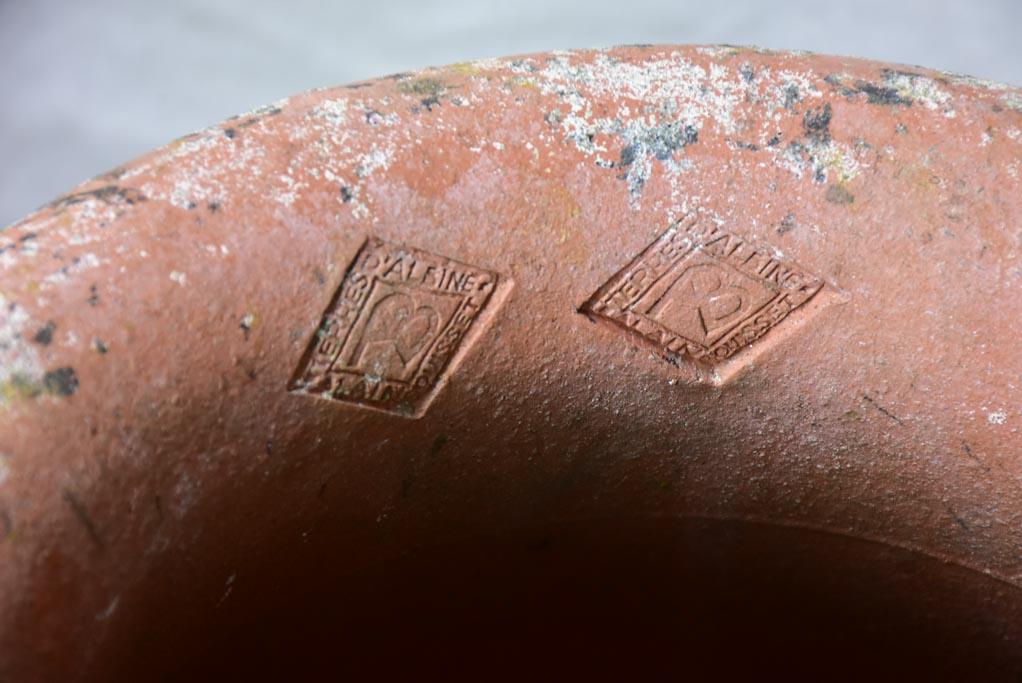 Pair of vintage terracotta pots from Albi 20"