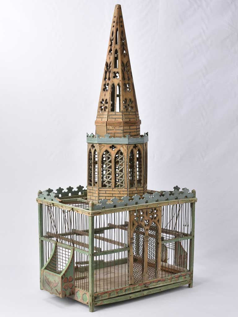 19th century French Birdcage - church 45"