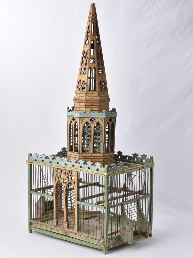 19th century French Birdcage - church 45"