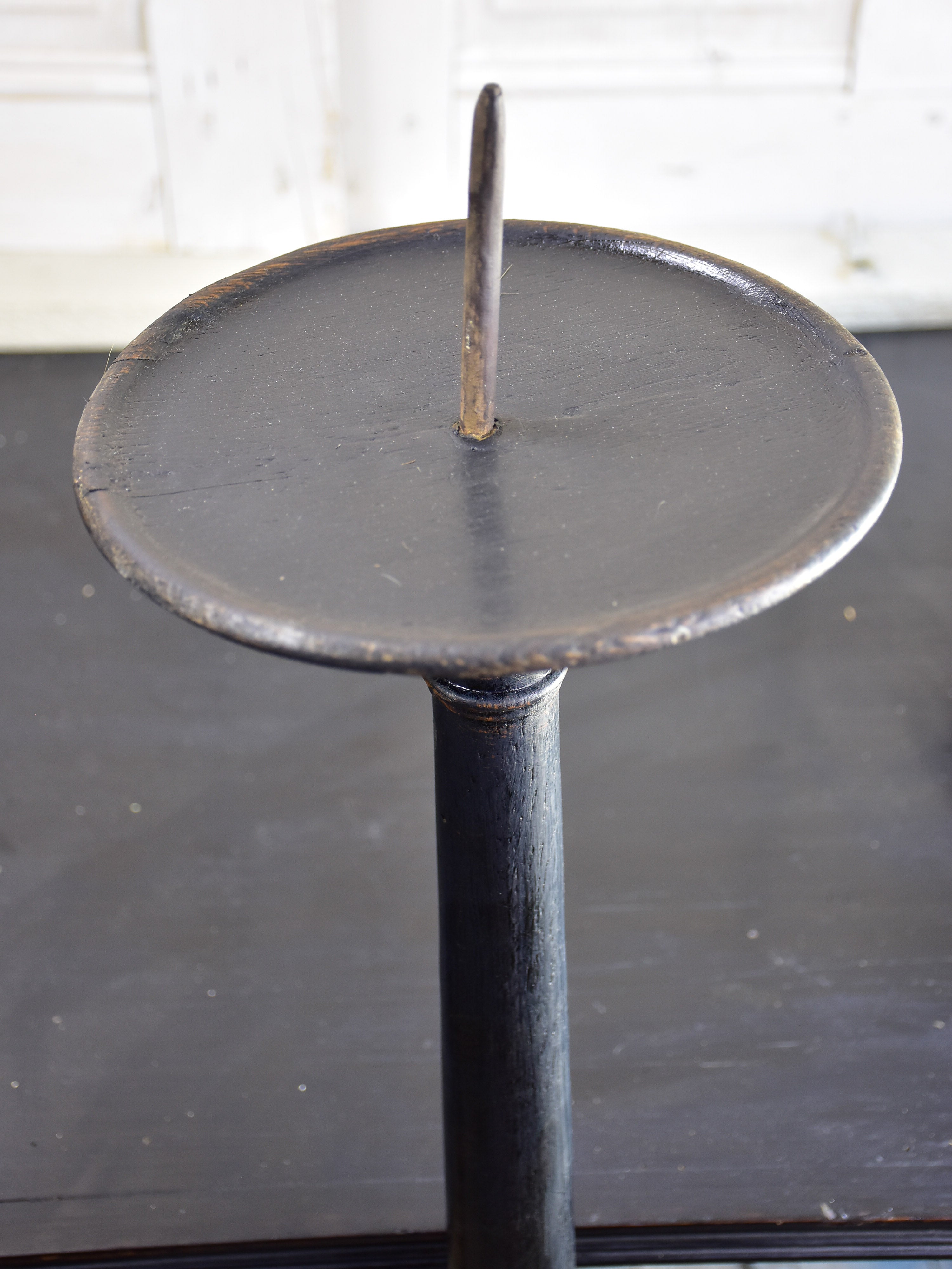 Pair of very large antique French candlesticks - floorstanding