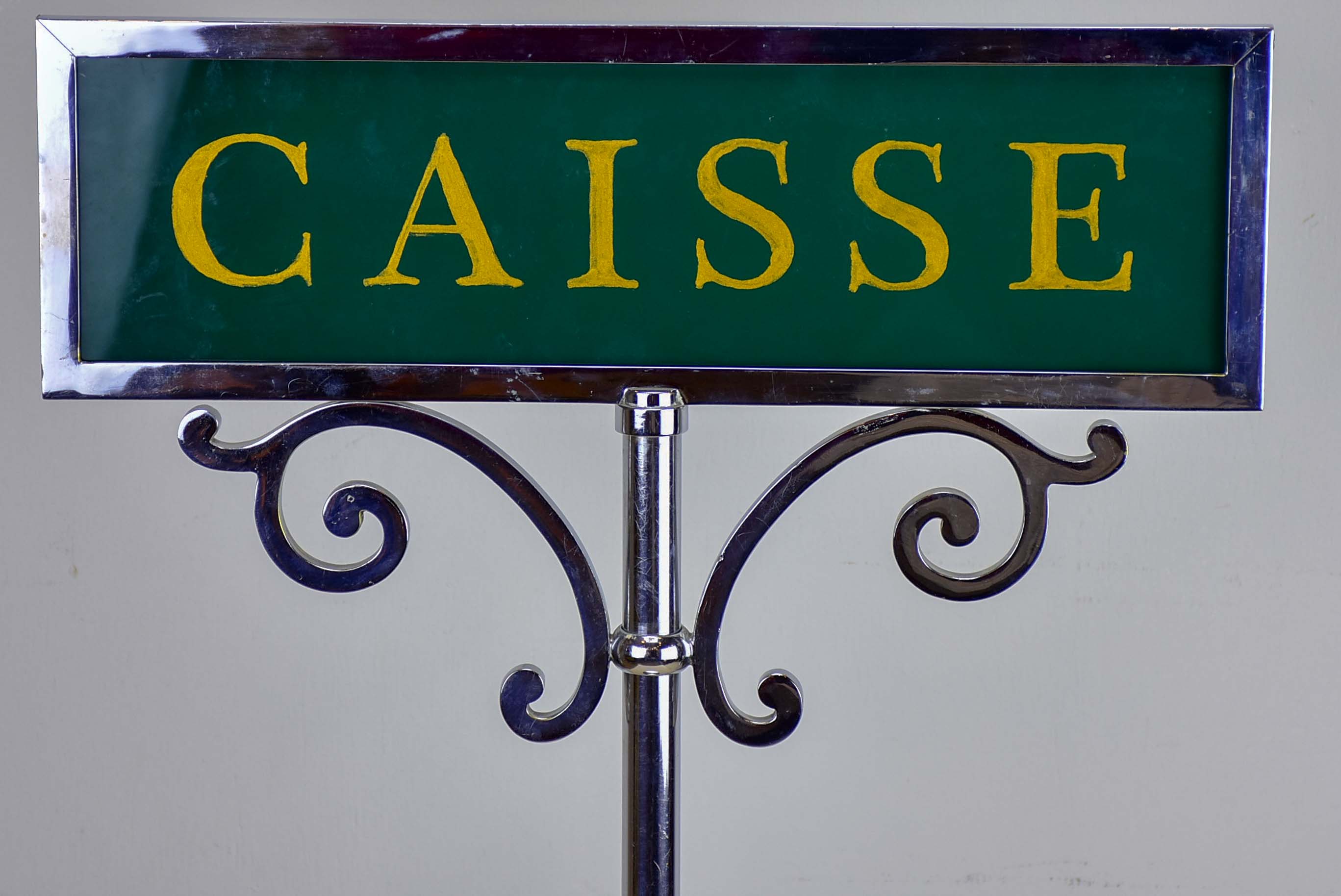 'Caisse' cash register sign