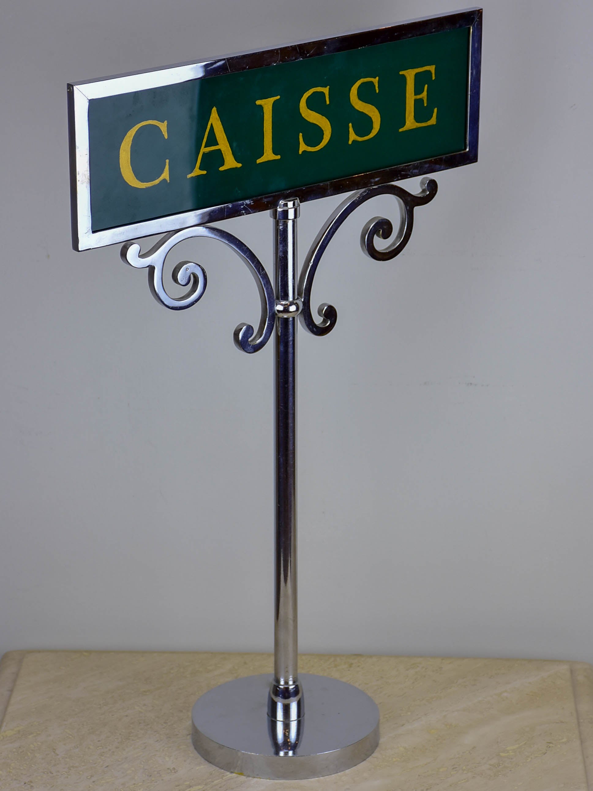 'Caisse' cash register sign