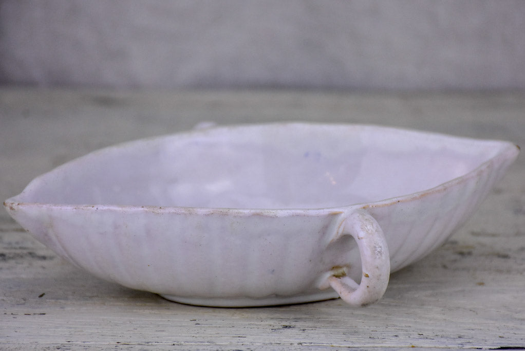 Rare 18th Century Faience sauce boat