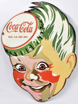 Vintage Sprite Boy coke enamel sign