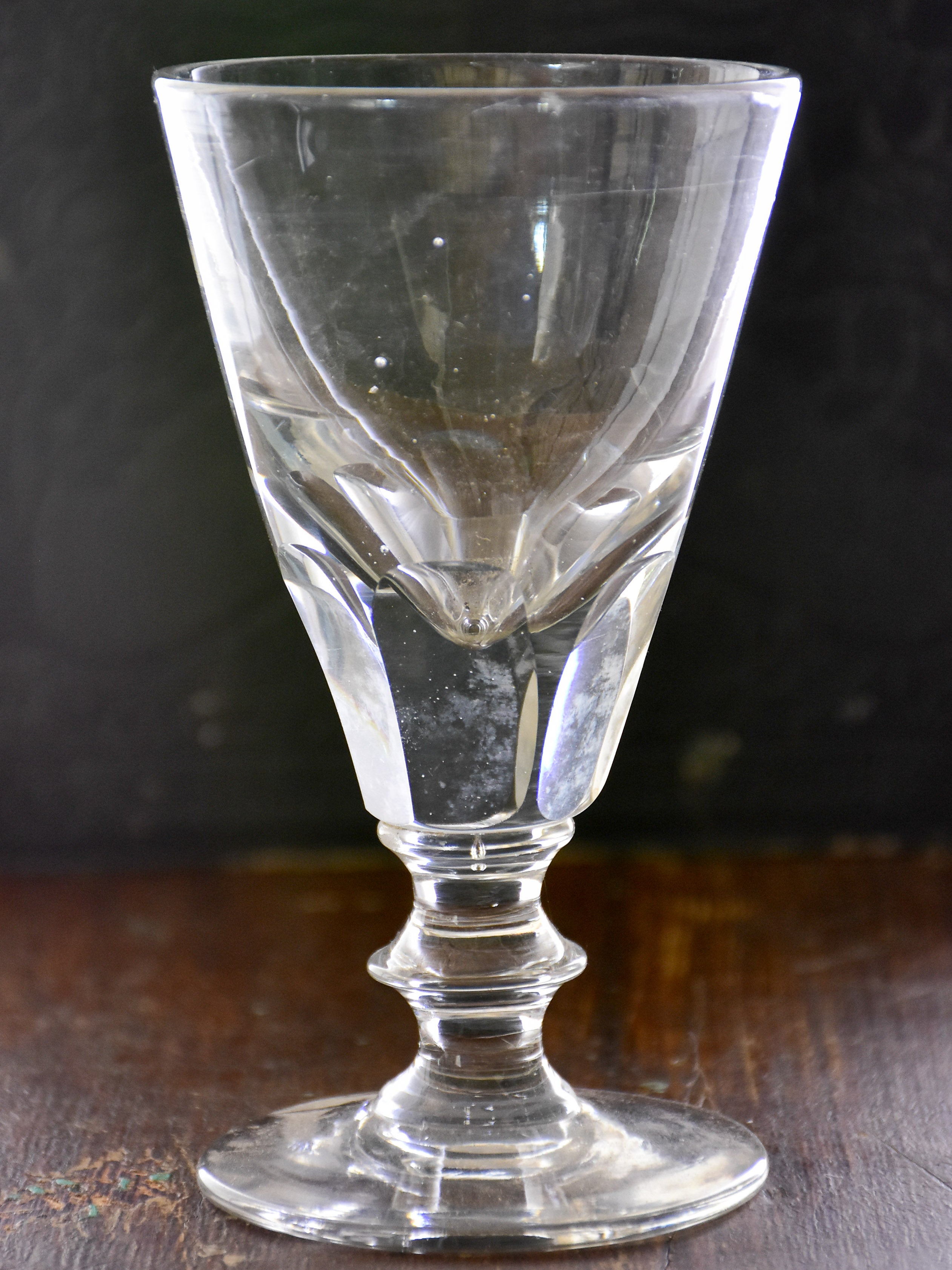 Set of eight antique absinthe glasses