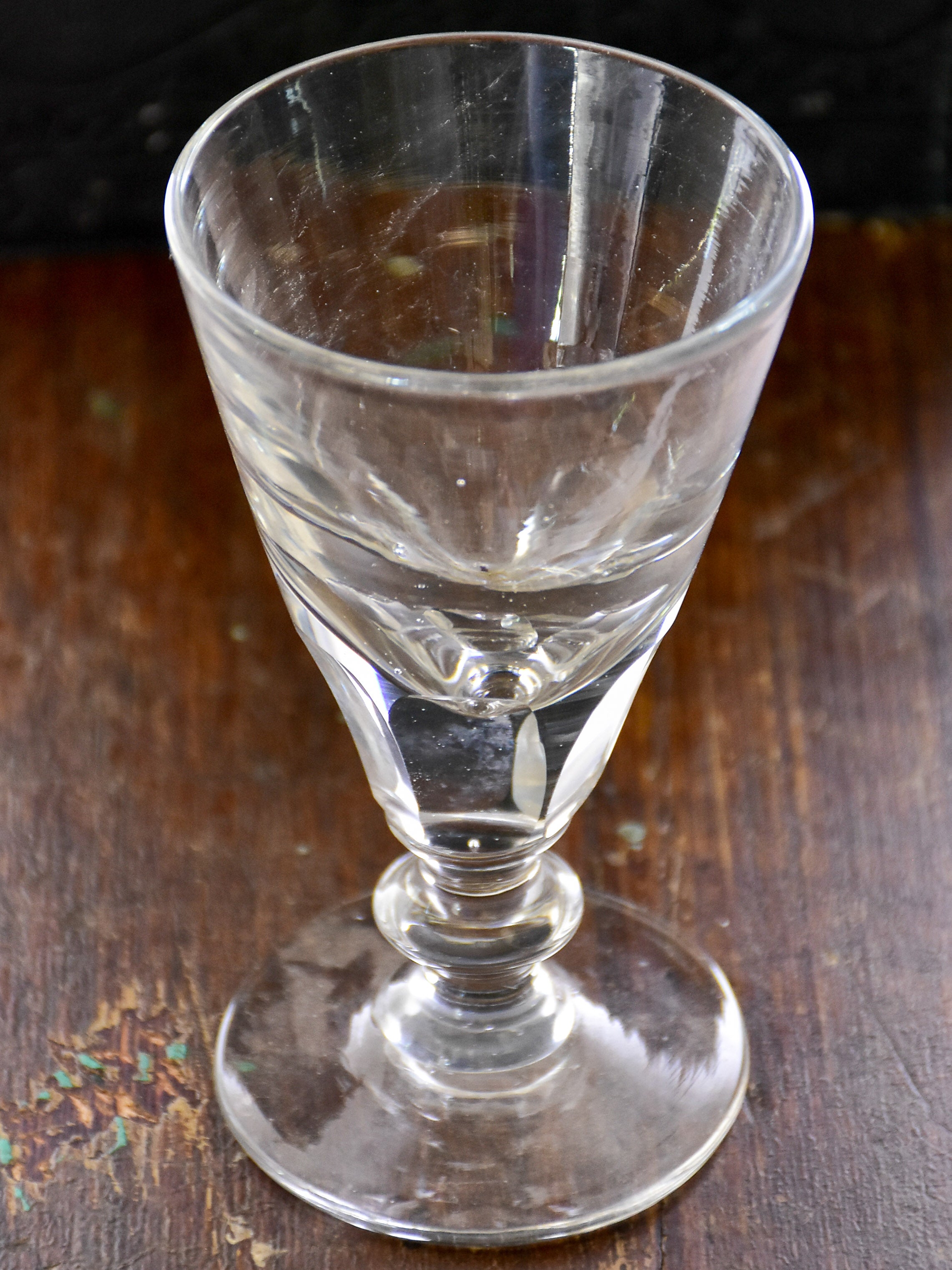 Set of eight antique absinthe glasses