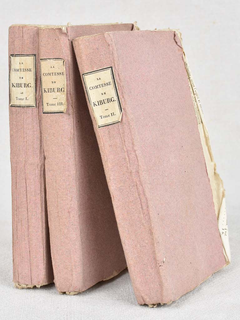 3 19th century books - La Comtesse de Kiburg I, II & III 7"