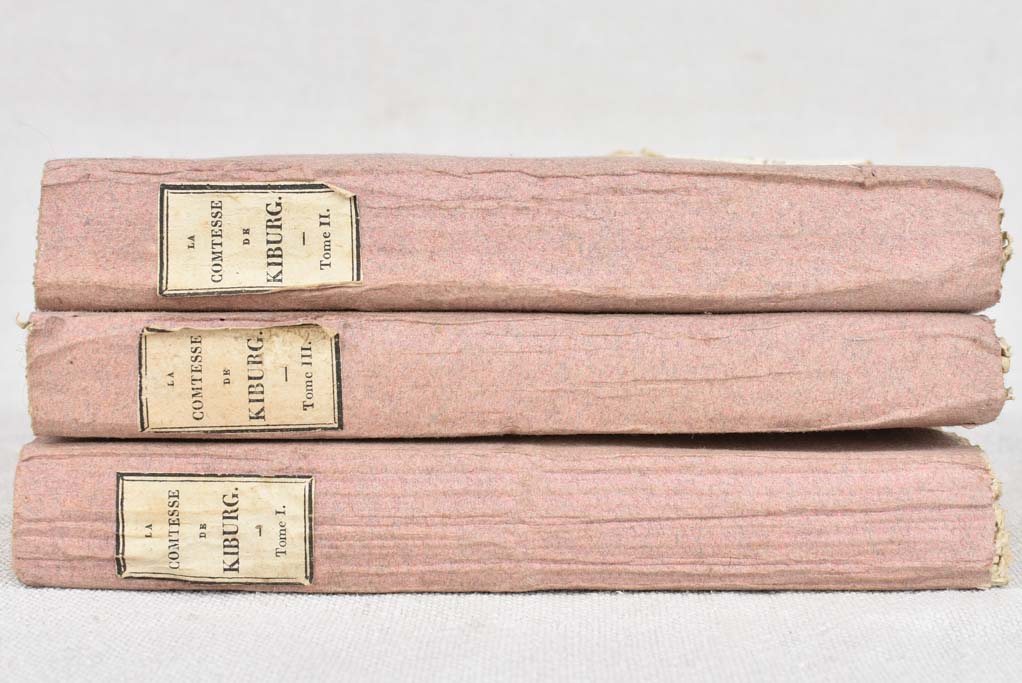 3 19th century books - La Comtesse de Kiburg I, II & III 7"