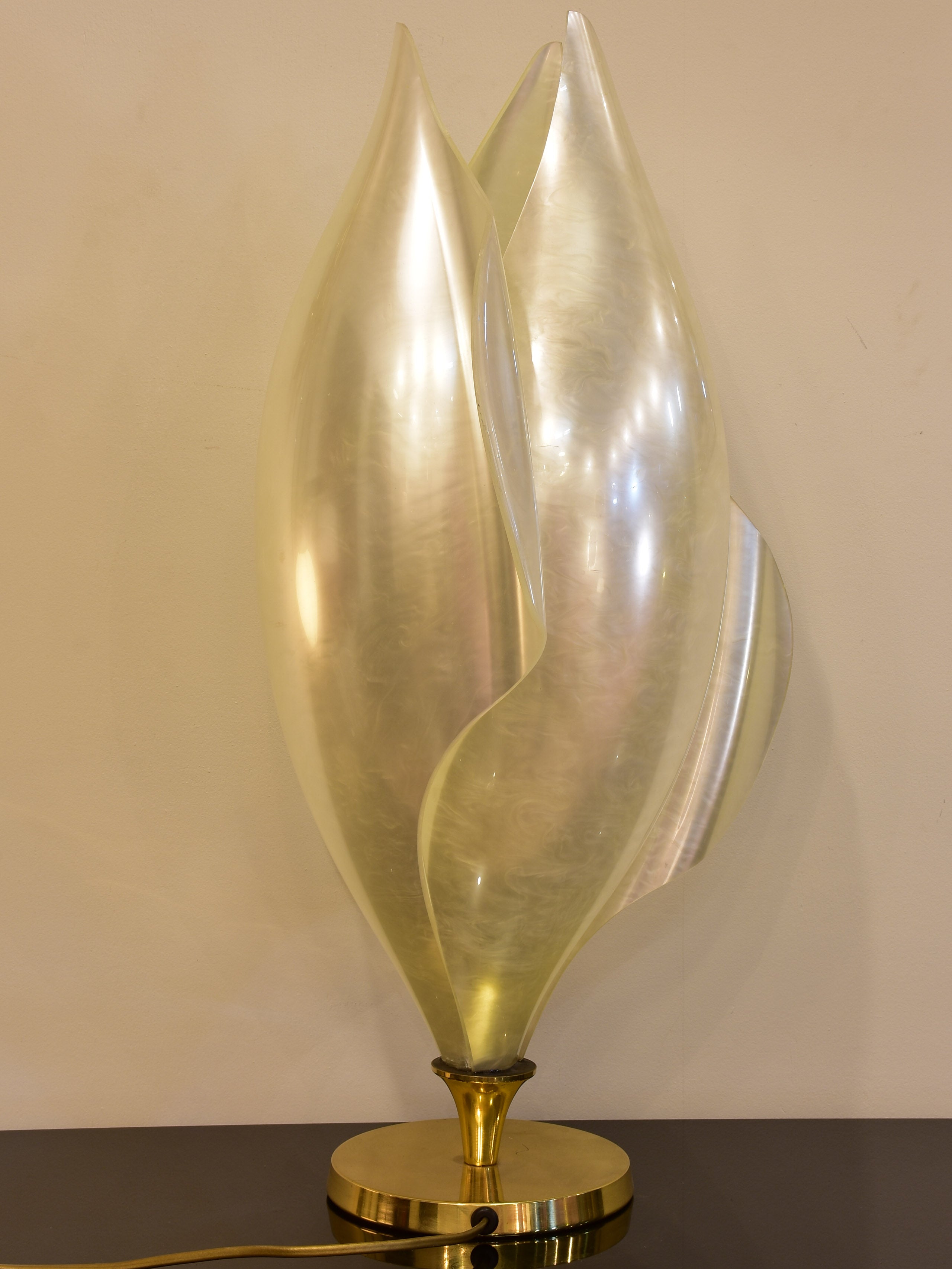 Vintage Liane Rougier lamp – abstract tulip